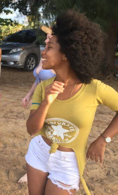 dancing on the beach of Las Terrenas